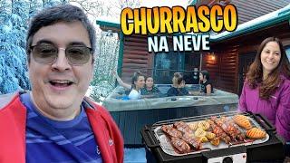 Churrasco e "Piscina" na neve - Carolina do Norte - ROTINA DE VIAGEM