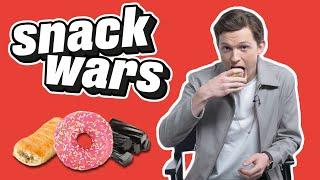 Tom Holland Tries Best British And American Snacks | Snack Wars | @ladbiblestories