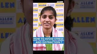 Sneha's (AIR 2) Secret to Avoid Stress & Distraction  during Studies #Shorts #ToppersMantra