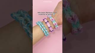 The NEW band colors are GORGEOUS  Check out Rainbow Loom’s Sparkle Pop Treasure Box rubber bands