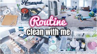 ROUTINE CLEAN WITH ME 2021 | MESSY HOUSE SPEED CLEANING | COMPLETE DISASTER CLEANING