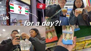 We ate Hong Kong 7-ELEVEN food for a day! | Ainsley and Godfrey