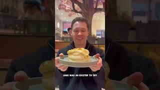 Trying the viral fluffy pancakes in Paris 