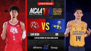 San Beda vs JRU (Men’s Basketball) | NCAA Season 100 - Replay