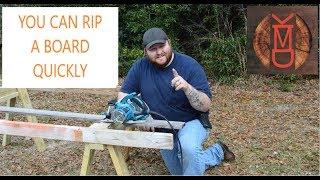 HOW TO RIP A BOARD QUICKLY WITH JUST YOUR CIRCULAR SAW