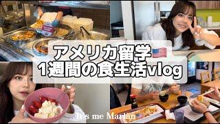 【留学vlog】アメリカのヤバすぎるリアル食生活を大公開！