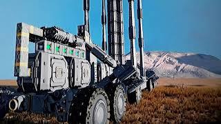 Space Engineers Automated Mobile Drill with stabilizers