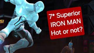 mcoc | 7* Superior Iron Man | R1 | Insane Damage | 37 Hits | Testing 7 Star | Unduped | Gameplay