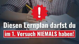 Diesen Lernplan darfst du im 1. Versuch NIEMALS haben! - Steuerberaterprüfung