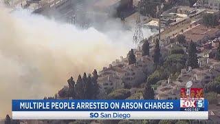 People arrested for series of fires in San Diego