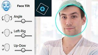 Face Tilt in Adobe Photoshop Elements 2021 - Face Tilt Adjustment