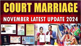 Court Marriage Process November latest update in 2024