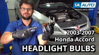 How to Replace Headlight Bulbs 2003-2007 Honda Accord