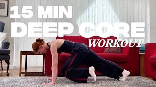 DEEP CORE WORKOUT (Pilates Abs) | 15 min, no equipment, at home