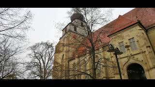 Herrenberg Stiftskirche - Uhrschlag 10.00 Uhr mit Glockenspiel Oh du Fröhliche