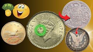 Rare Coin Treasures: 1941 India 1 Rupee, 1993 Canada Dollar & 1889 US Silver Dollar!