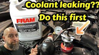 How to find a coolant leak in your car