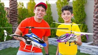 Jason y Alex se divierten con el nuevo reto del helicóptero y el avión