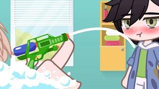 sprays water from a watergun | gacha club | gacha life | gacha? Read description