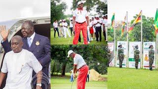 BREAKINGOtumfuo Returns Safely, Graciously Tees Off the'Telecel 67th Asantehene Golf Championship'