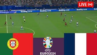 Portugal vs France LIVE. Euro Cup 2024 Germany Full Match - Simulation Video Games