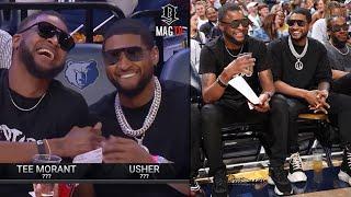 Usher Sees Himself In Ja Morant's Dad Tee! 