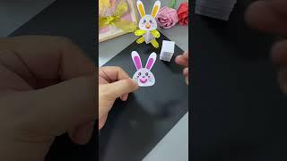 Just a few simple steps to make fun homemade toys with your children. Jumping bunny. Parent-chil