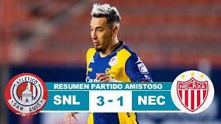 Atlético San Luis vs Necaxa 3-1 Resumen Goles Partido Amistoso 2021