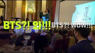 [What happens if a Korean guy sings a song of BTS in London?(performing at Korean Culture Center)]