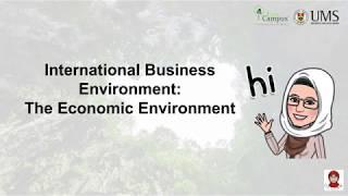 The Economic Environment