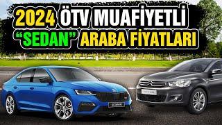 2024 ÖTV Muafiyetli Sedan Otomobil Fiyatları - Hangi Modeller Uygun? ÖTV İndirimli Araçlar