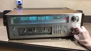 Demo of Toshiba SA-7100 vintage monster receiver