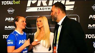 PREZES PRIME MMA PRZERYWA WYWIAD Z KASIA ZAJAFFKA KUBIAK! KASIA PROSTO PO DEBIUCIE! WYGRANA