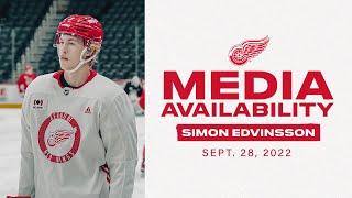 Simon Edvinsson ahead of Chicago vs. Detroit