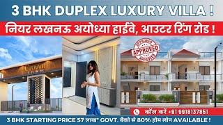 3BHK Duplex Luxury Villa in Crown Town Lucknow –Close to Faizabad Highway  #villa #realestate