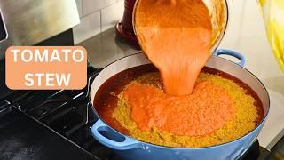 Tomato Stew Recipe -Time-Saving Cooking Hack - for all your Jollof Rice,  Tomato base Stews & Meals!