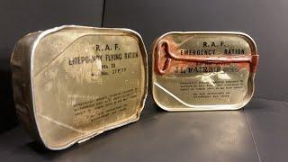 1945 RAF Emergency Rations & 1900 British Perfectly Preserved Tin Review MRE Tasting Test