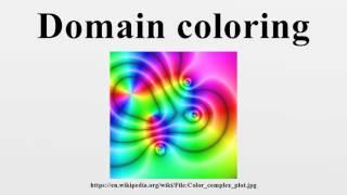 Domain coloring