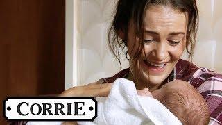 Vicky Gives Birth with Michelle's Help | Coronation Street