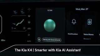 The Kia K4 | Smarter with Kia AI Assistant