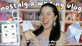 Letting the paper fortune teller & MASH determine my day of writing! ️