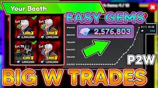 ANIME DEFENDERS BIG W TRADES! I FINALLY GOT MY 3RD ALMIGHTY SECRET UNIT! Trading In Anime Defenders