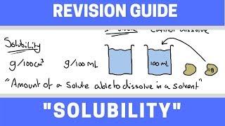 Solubility | GCSE Chemistry Revision Guide - The Chemistry School