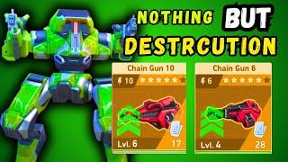 Chain gun mech arena and Guardian gameplay | Mech Arena