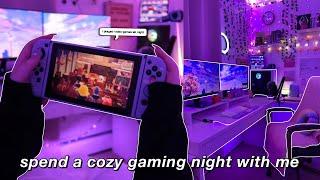 cozy gaming vlog  unboxing macaron keyboard, playing animal crossing, mini book haul