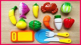 Toys CUT FRUITS, VEGETABLES, Crab and Fish are very fun, help children learn to cook (Chim Xinh)