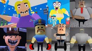 Roblox 4 SPEEDRUN Escape Obby, LILY'S DAYCARE ESCAPE V2, MUSCLE BARRY PRISON RUN, GREAT SCHOOL