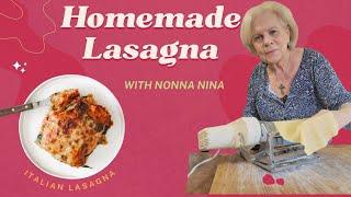 Incredible homemade Italian lasagna