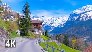 Spring driving in Switzerland  Engelberg, absorb the fascination of an immense natural arena