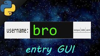 Learn Python tkinter GUI user input easy ⌨️